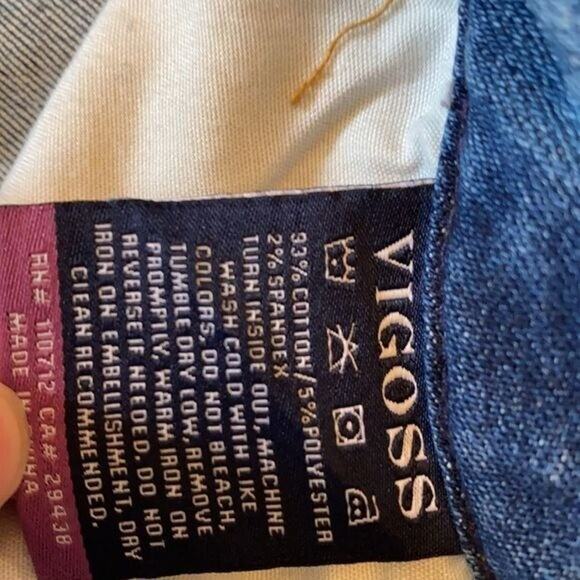 Vigoss Jeans Womens 28 Blue Classic Skinny Stretch Midrise Distressed Casual - Picture 8 of 10